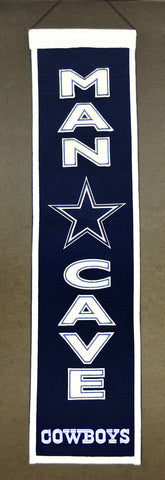 Dallas Cowboys Banner 8x32 Wool Man Cave