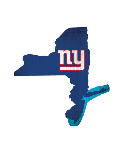 New York Giants Sign Wood Logo State Design