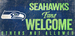 Seattle Seahawks Wood Sign Fans Welcome 12x6
