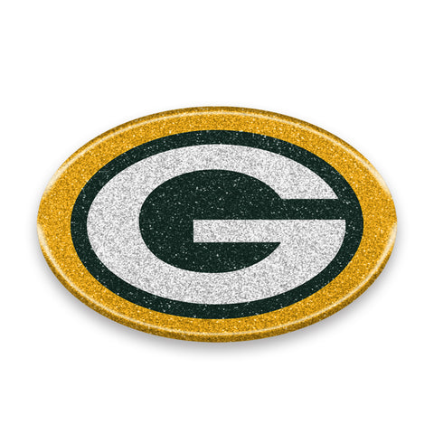 Green Bay Packers Auto Emblem - Oval Color Bling