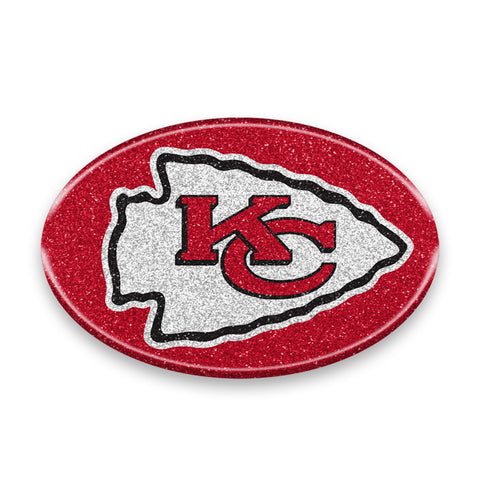 Kansas City Chiefs Auto Emblem - Oval Color Bling