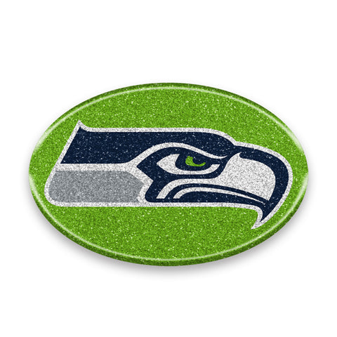 Seattle Seahawks Auto Emblem - Oval Color Bling