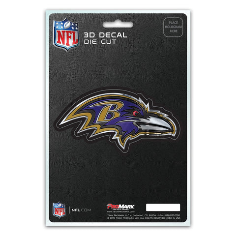 Baltimore Ravens Decal 5x8 Die Cut 3D Logo Design