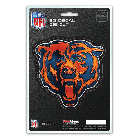 Chicago Bears Decal 5x8 Die Cut 3D Logo Design