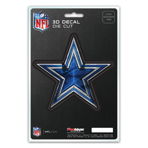 Dallas Cowboys Decal 5x8 Die Cut 3D Logo Design