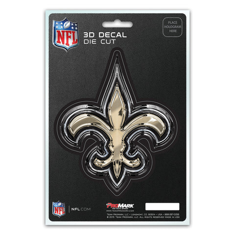 New Orleans Saints Decal 5x8 Die Cut 3D Logo Design