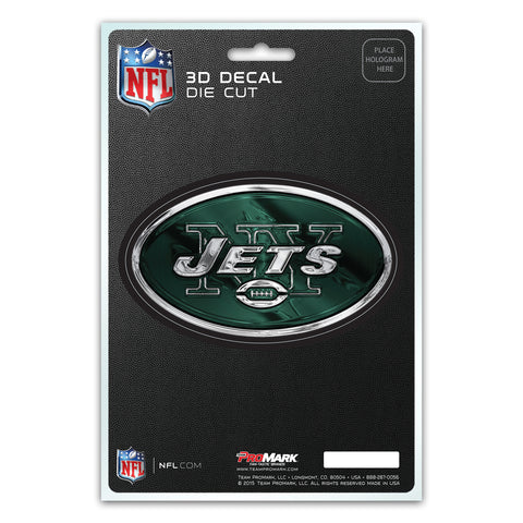 New York Jets Decal 5x8 Die Cut 3D Logo Design