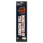 Chicago Bears Decal Die Cut Slogan Pack