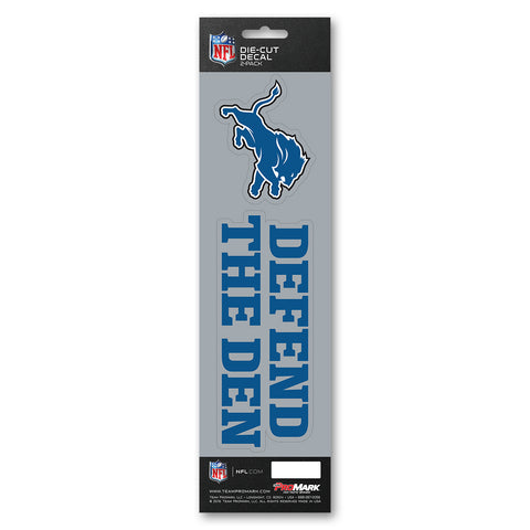 Detroit Lions Decal Die Cut Slogan Pack