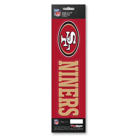 San Francisco 49ers Decal Die Cut Slogan Pack