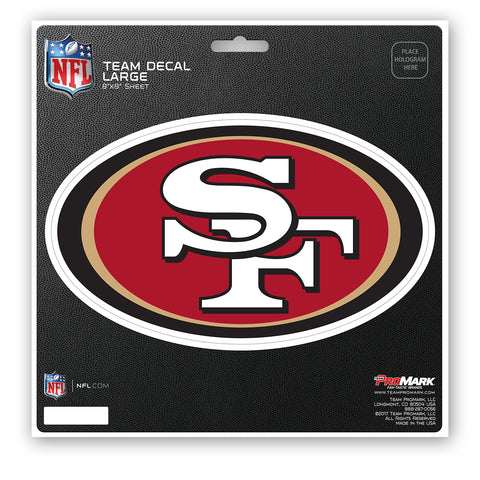 San Francisco 49ers Decal 8x8 Die Cut