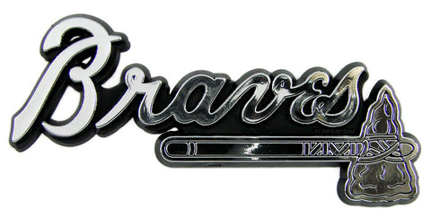 Atlanta Braves Auto Emblem - Silver - American Web Mall