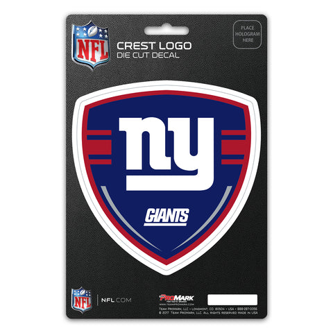 New York Giants Decal Shield Design
