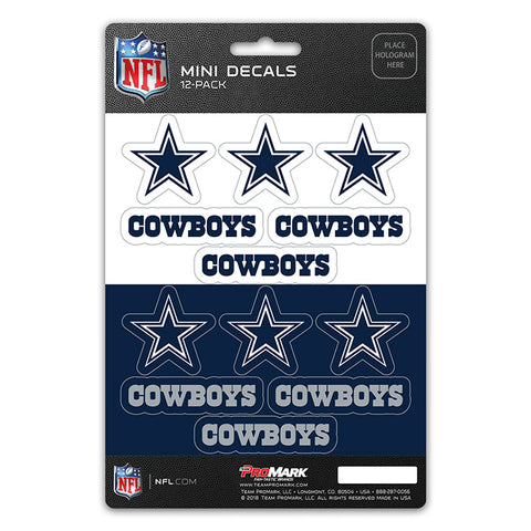 Dallas Cowboys Decal Set Mini 12 Pack