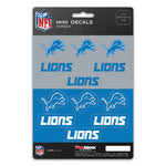 Detroit Lions Decal Set Mini 12 Pack