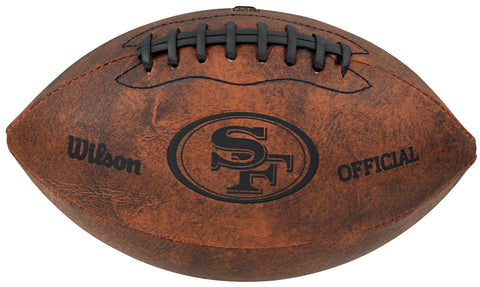 San Francisco 49ers Football - Vintage Throwback - 9 Inches