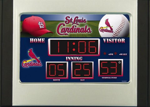 St. Louis Cardinals Scoreboard Desk & Alarm Clock