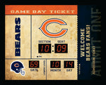 Chicago Bears Clock - 14x19 Scoreboard - Bluetooth