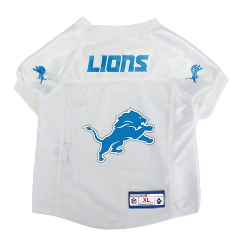 Detroit Lions Pet Jersey Size XL White
