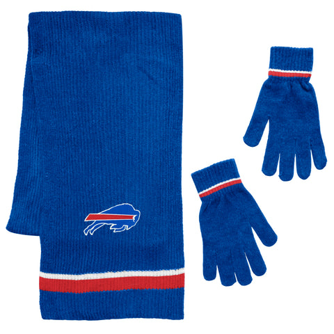 Buffalo Bills Scarf and Glove Gift Set Chenille