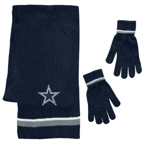 Dallas Cowboys Scarf and Glove Gift Set Chenille