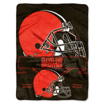 Cleveland Browns Blanket 60x80 Raschel Prestige Design