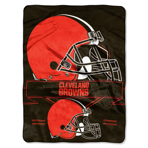 Cleveland Browns Blanket 60x80 Raschel Prestige Design