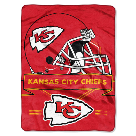 Kansas City Chiefs Blanket 60x80 Raschel Prestige Design
