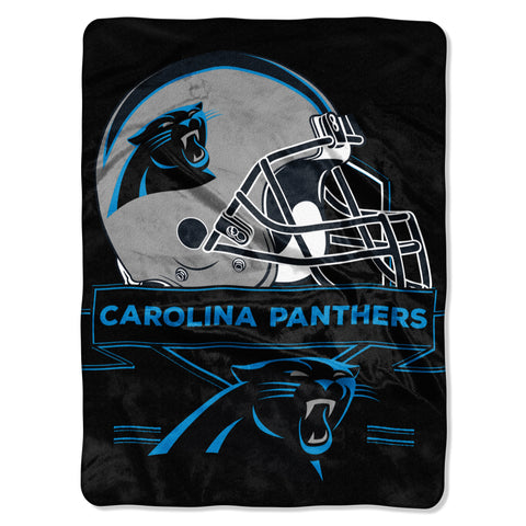 Carolina Panthers Blanket 60x80 Raschel Prestige Design