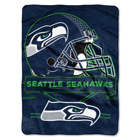 Seattle Seahawks Blanket 60x80 Raschel Prestige Design