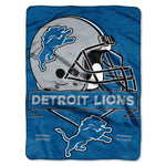 Detroit Lions Blanket 60x80 Raschel Prestige Design