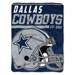 Dallas Cowboys Blanket 46x60 Raschel 40 Yard Dash Design Rolled