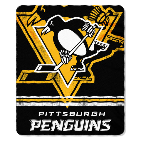 Pittsburgh Penguins Blanket 50x60 Fleece Fade Away Design