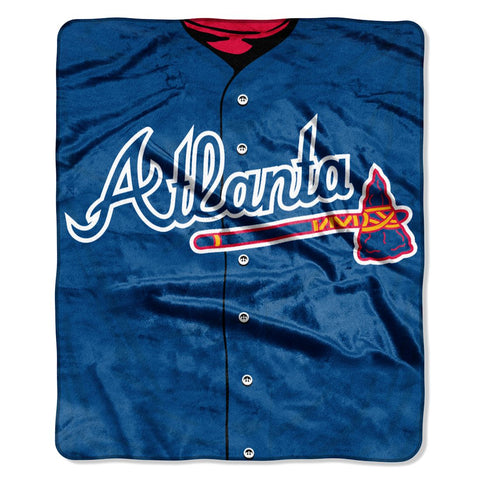 Atlanta Braves Blanket 50x60 Raschel Jersey Design - American Web Mall