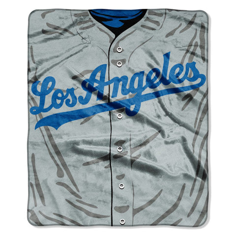 Los Angeles Dodgers Blanket 50x60 Raschel Jersey Design