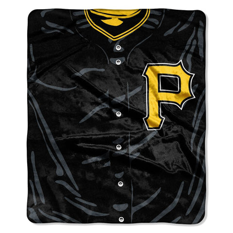 Pittsburgh Pirates Blanket 50x60 Raschel Jersey Design