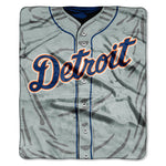 Detroit Tigers Blanket 50x60 Raschel Jersey Design