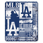 Los Angeles Dodgers Blanket 50x60 Fleece Strength Design