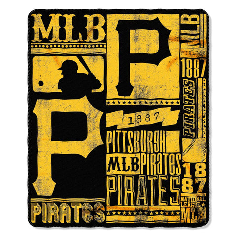 Pittsburgh Pirates Blanket 50x60 Fleece Strength Design