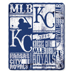 Kansas City Royals Blanket 50x60 Fleece Strength Design