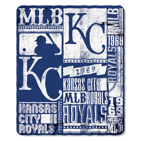 Kansas City Royals Blanket 50x60 Fleece Strength Design