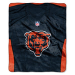 Chicago Bears Blanket 50x60 Raschel Jersey Design