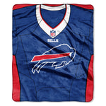 Buffalo Bills Blanket 50x60 Raschel Jersey Design