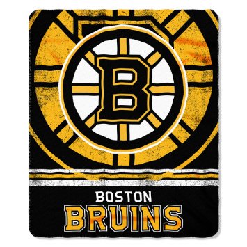Boston Bruins Blanket 50x60 Fleece Fade Away Design