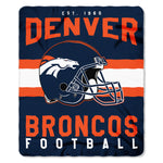 Denver Broncos Blanket 50x60 Fleece Singular Design