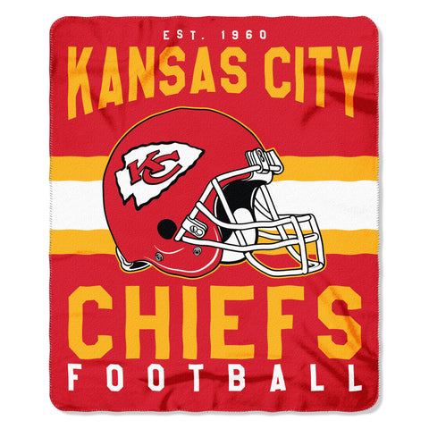 Kansas City Chiefs Blanket 50x60 Fleece Singular Design