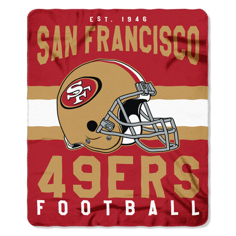San Francisco 49ers Blanket 50x60 Fleece Singular Design