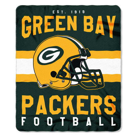 Green Bay Packers Blanket 50x60 Fleece Singular Design