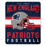New England Patriots Blanket 50x60 Fleece Singular Design