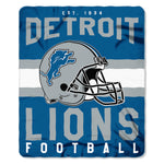 Detroit Lions Blanket 50x60 Fleece Singular Design